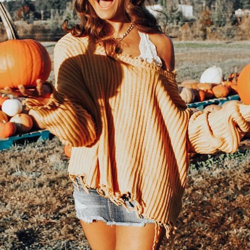 yellow sweater